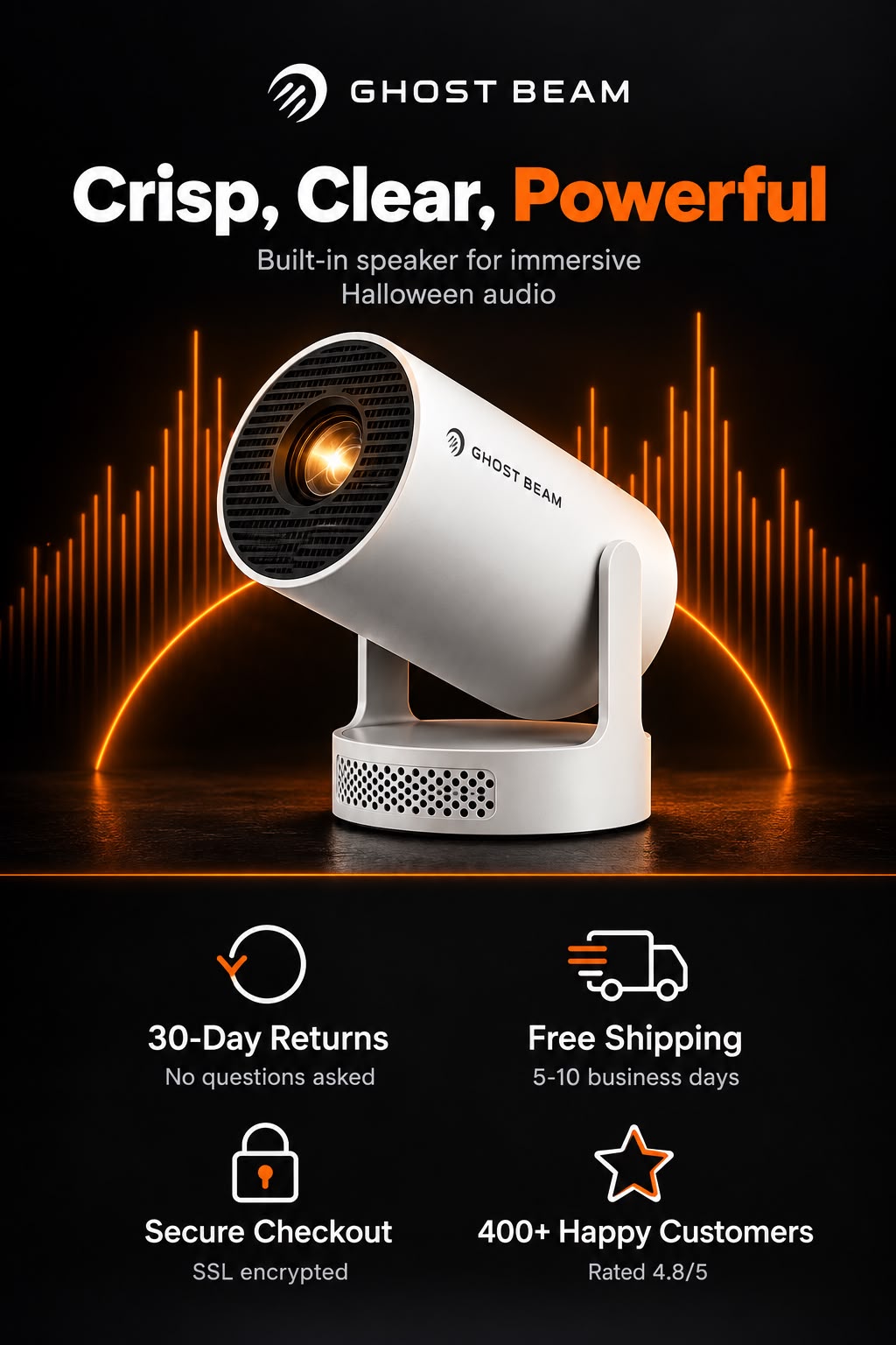 GHOST BEAM™ Halloween Window Projector